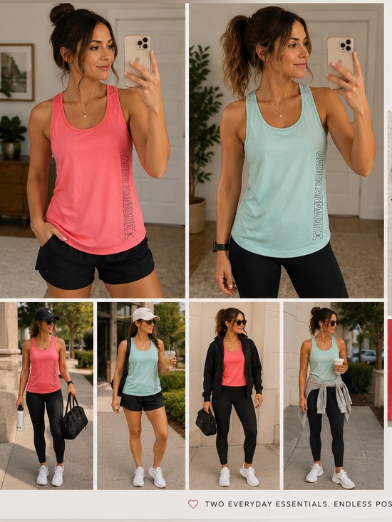 Under Armour Tops - 🩷🩵 Under Armour HeatGear Racerback Tank Bundle — Size Small
